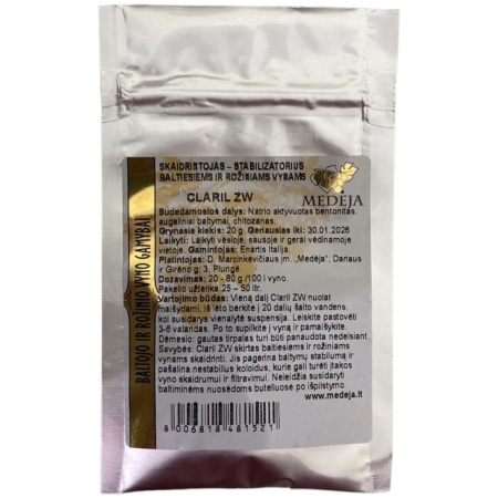 claril-zw-20gr Medėja Baltymų stabilizatorius CLARIL ZW 20gr.