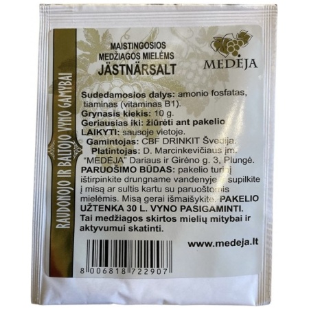 Medėja Maistingosios medžiagos Jäsnärsalt B 10g.