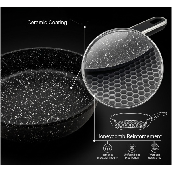 MASTERPAN spausto aliumino keptuvė 26cm, MP-2445