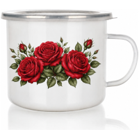 Emaliuotas puodelis 370ml