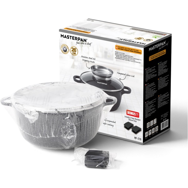 MASTERPAN puodas 26cm, 5,5L ,  MP-2116