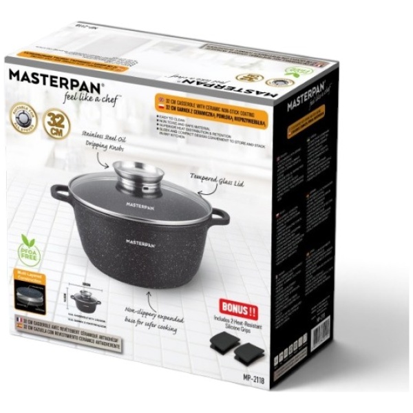 MASTERPAN puodas 32cm , 10L , MP-2118