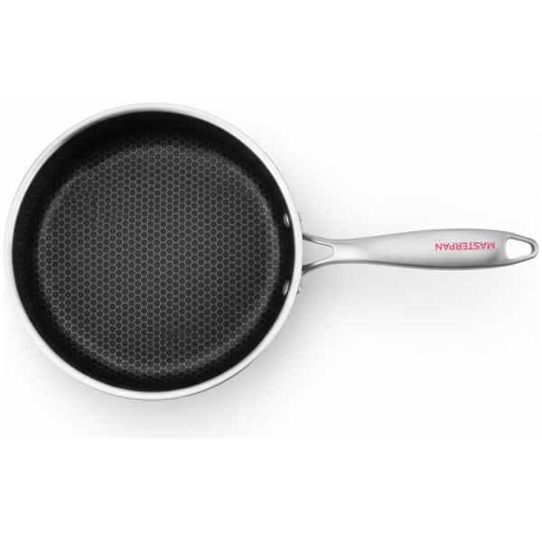 MASTERPAN nerūdijančio plieno gili keptuvė su dangčiu 28cm, MP-2339