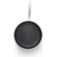 MASTERPAN nerūdijančio plieno gili keptuvė su dangčiu 28cm, MP-2339