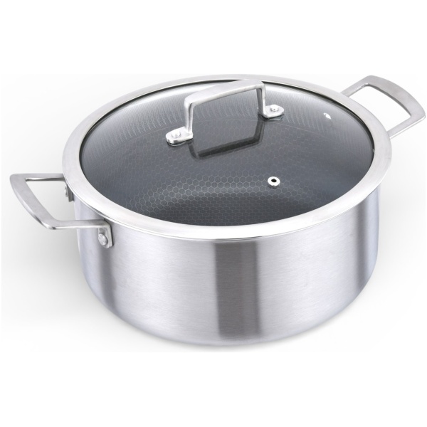 MP-2705.1 MASTERPAN nerūdijančio plieno puodas 28cm, MP-2705