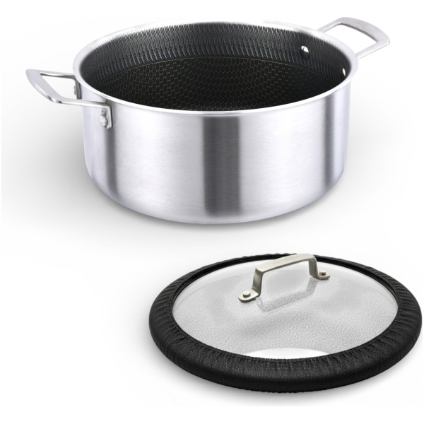 MP-2705.3 MASTERPAN nerūdijančio plieno puodas 28cm, MP-2705