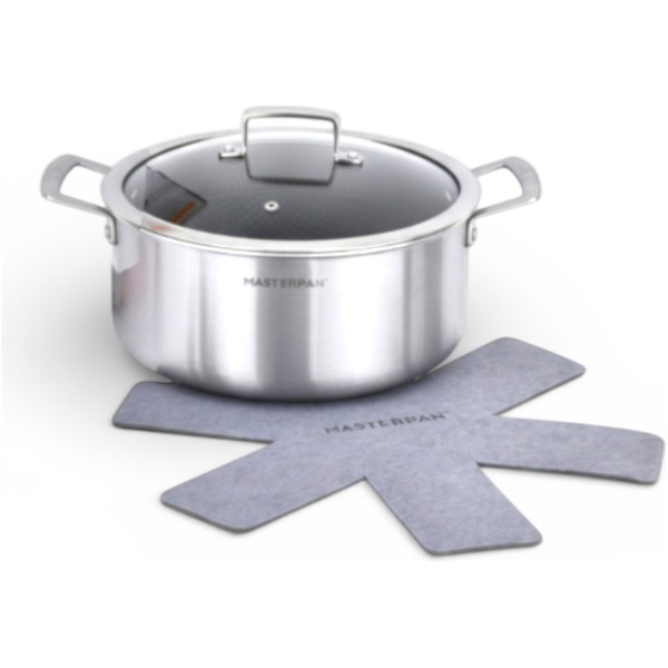 MP-2705.4 MASTERPAN nerūdijančio plieno puodas 28cm, MP-2705