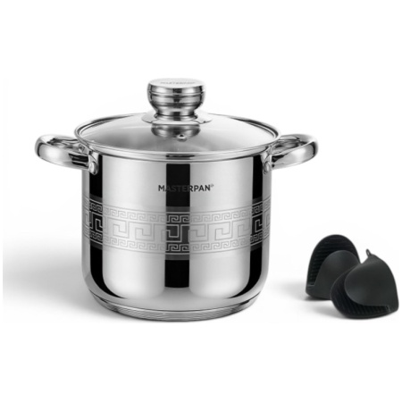 MP-5143.1 MASTERPAN nerūdijančio plieno puodas 5,3L MP-5143