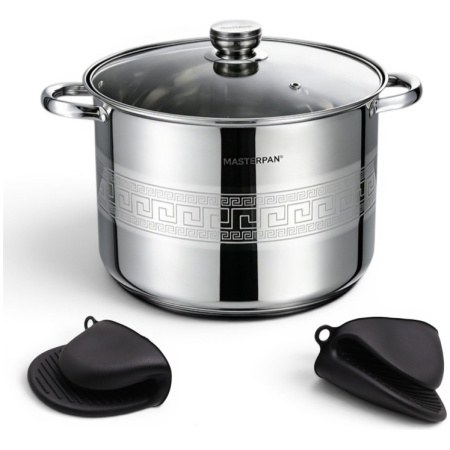 MP-5149.3 MASTERPAN nerūdijančio plieno puodas 19,3L , 32cm. MP-5149