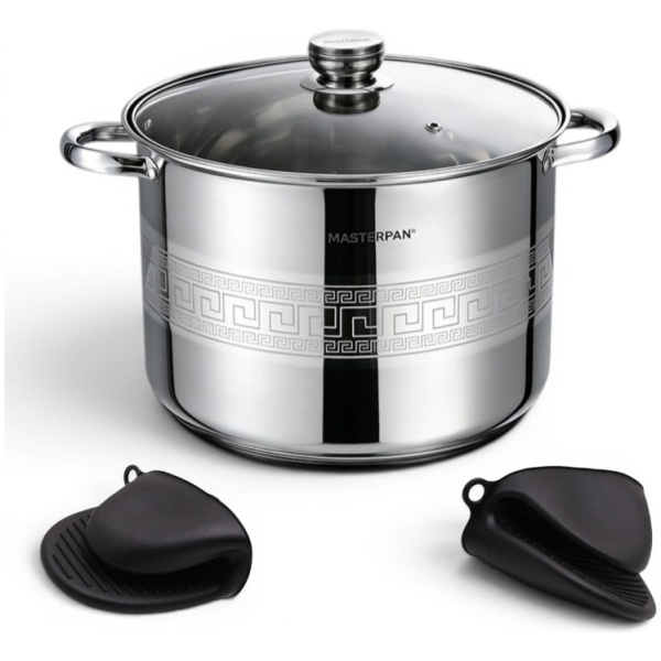 MP-5149.3 MASTERPAN nerūdijančio plieno puodas 19,3L , 32cm. MP-5149