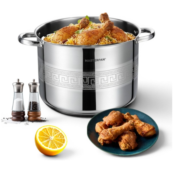MP-5151.6 MASTERPAN nerūdijančio plieno puodas 25,4L , 36cm. MP-5151