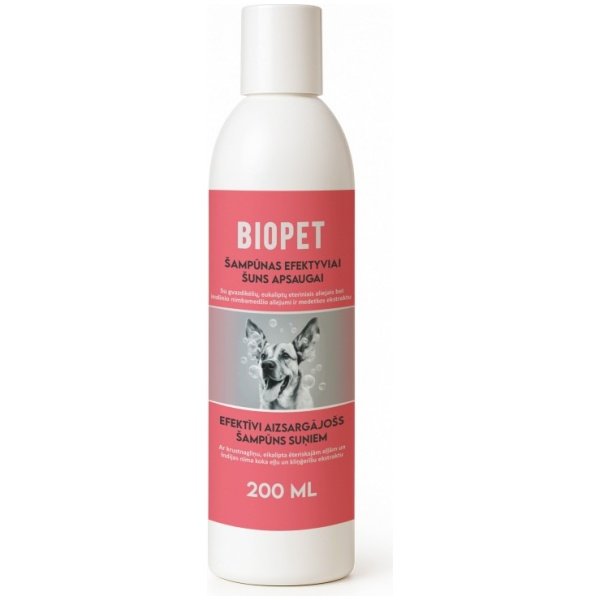 BIOPET Efektyvios priežiūros šampūnas šunims, 200ml