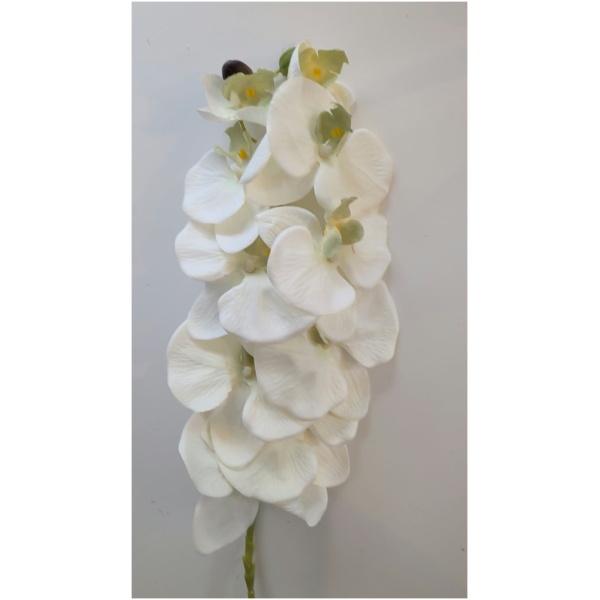 Dirbtinė gėlė Orchidėja balta
