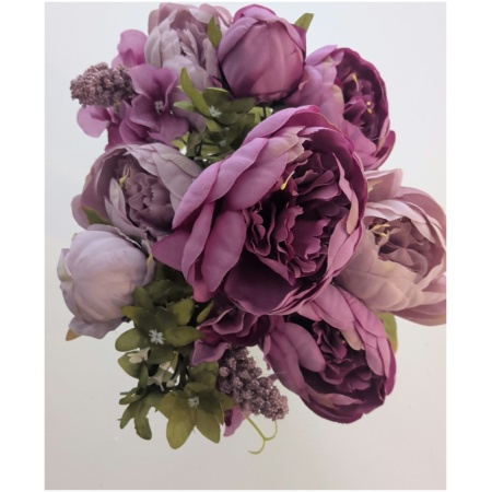 d7dc3ba4-3e5c-4055-8659-5ad4a4d013bb Dirbtinė gėlė "Bijūnų puokštė" violetinė