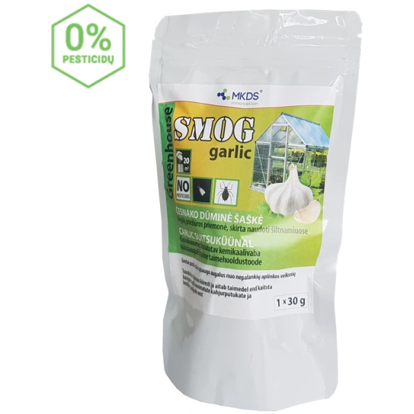 smog garlic dumadeze nauja 0 proc-cr-800x800 SMOG Garlic dūminė šaškė šiltnamiams, 30 g